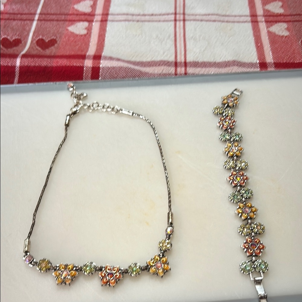 Brighton Floral Multicolor Necklace and Bracelet Set
Made by Brighton